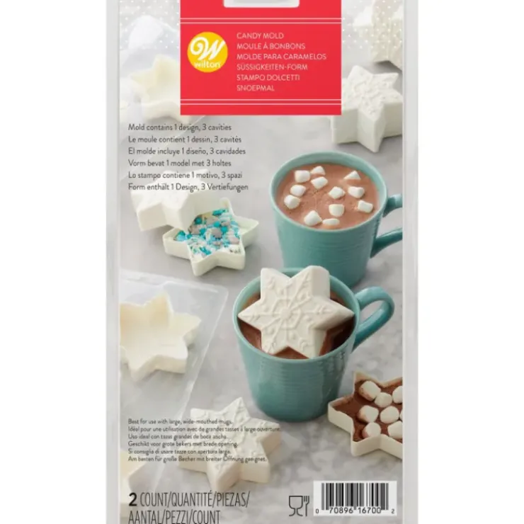 Clearance WILTON Moule 3D Flocon pour Bomb Chocolat Chaud
