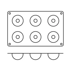 Outlet SILIKOMART Moule demi sphère bout enfoncé silicone souple pro