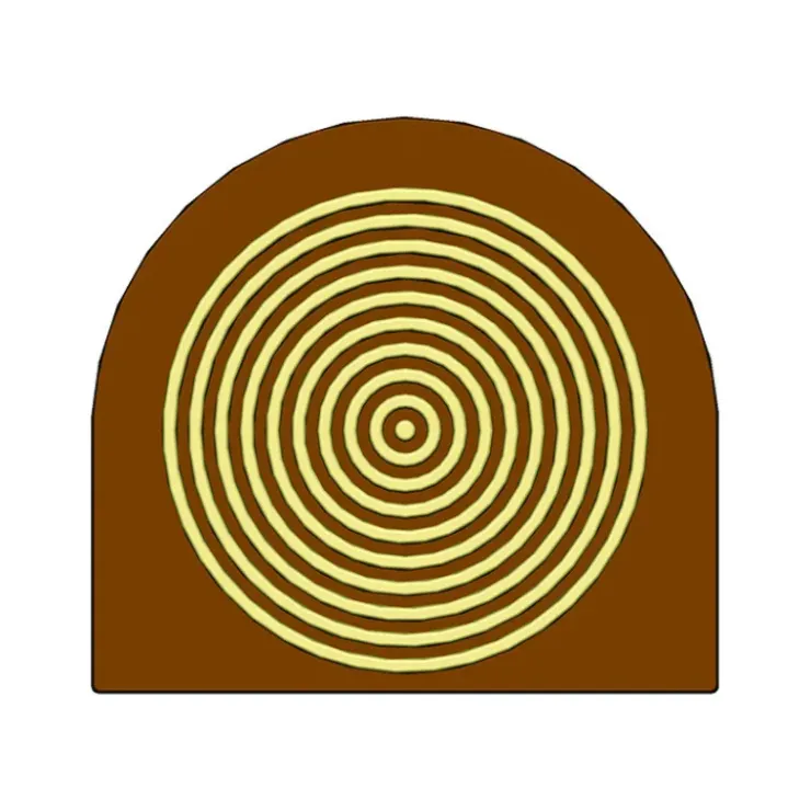 Best MALLARD FERRIERE Moule Embout de bûche Cercles 78 x 85 mm Mallard Ferrière