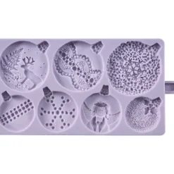 Hot KAREN DAVIES Moule en Silicone 7 Boules de Noël