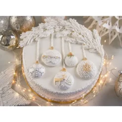 Hot KAREN DAVIES Moule en Silicone 7 Boules de Noël