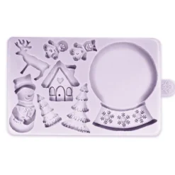 Clearance KAREN DAVIES Moule en Silicone Boule à Neige de Noël