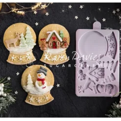 Clearance KAREN DAVIES Moule en Silicone Boule à Neige de Noël