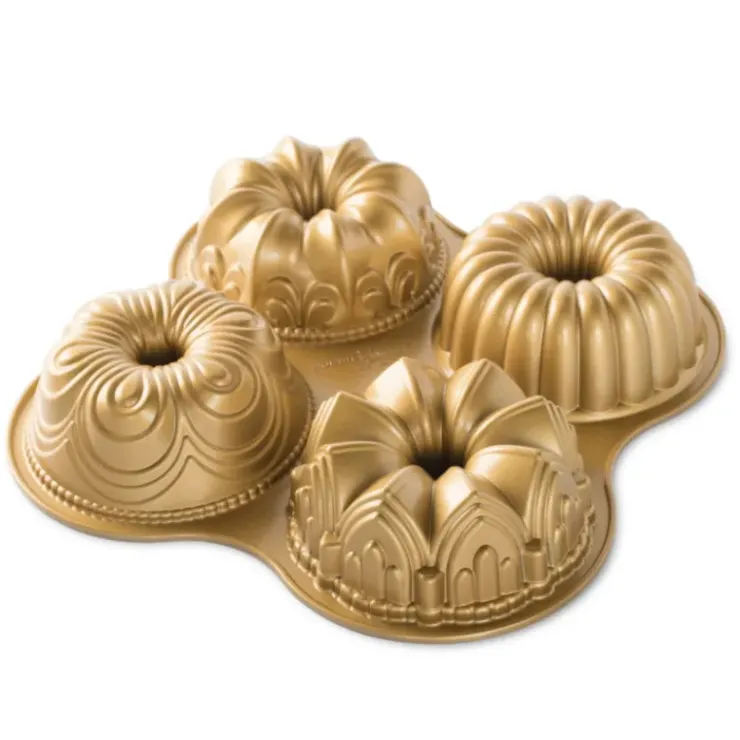 Discount NORDIC WARE Moule Mini Bundt Assortis (x4) Gold