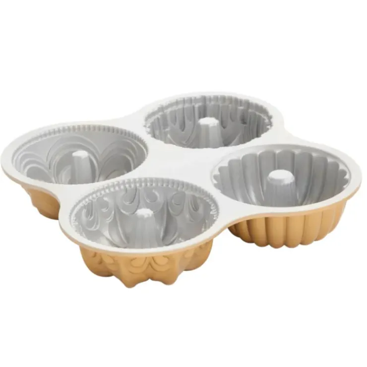 Discount NORDIC WARE Moule Mini Bundt Assortis (x4) Gold
