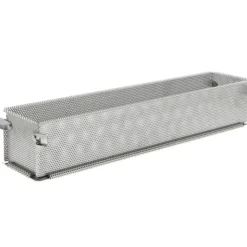 New DE BUYER Moule Pâté en Croûte Inox Perforé Pliable 48 x 9 cm x H 8,5 cm