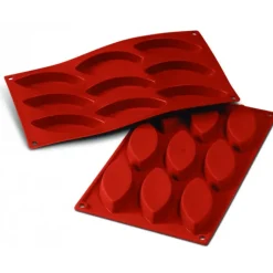 Hot SILIKOMART Moule Silicone 9 Barquettes 10 x 4,4 cm