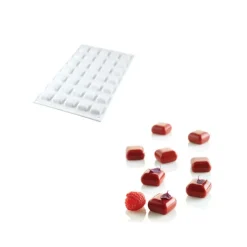 Best SILIKOMART Moule Silicone 35 Carré Bombé 5ml Professional