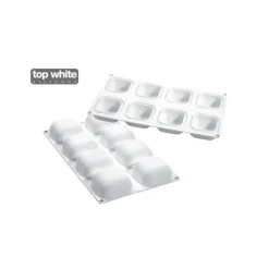 Outlet SILIKOMART Moule Silicone 8 Carrés Bombés 6,1 x 6,1 cm 100ml Professional