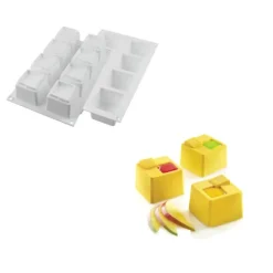 Hot SILIKOMART Moule Silicone 8 Cubes Kuadro 6 x 6 cm 150ml Professional