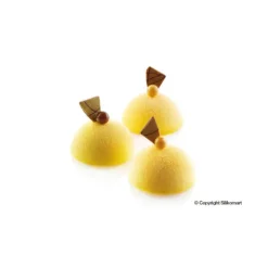 SILIKOMART Moule Silicone 28 Demi-sphères Ø7 x 3,5 cm 90ml Professional