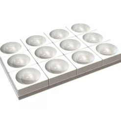 New SILIKOMART Moule Silicone 12 Demi-Sphères 11,5 x H 5,75 cm Professional
