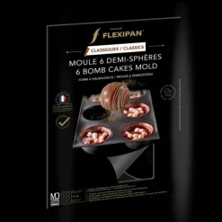 Outlet FLEXIPAN DEMARLE Moule Silicone 6 Demi-Sphères Ø 7 cm