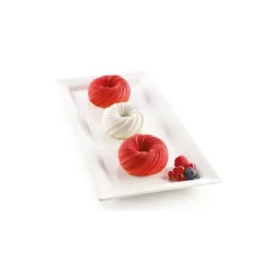 New SILIKOMART 3D DESIGN Moule Silicone 6 Intreccio Ø 7,5 cm x H 3,5 cm