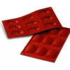 New SILIKOMART Moule Silicone 9 Madeleines 6,8 x 4,5 cm