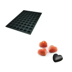 New SILIKOMART Moule Silicone 70 Mini Coeurs 3,6 x 3,9 x H1,6 cm 11ml Professional