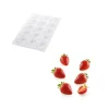 Hot SILIKOMART Moule Silicone 15 Mini Fraises 48 x 37 x H33 mm 30ml Professional