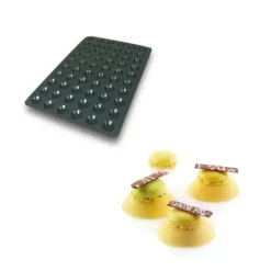Best SILIKOMART Moule Silicone 60 Mini Tartelettes Ø4,4 x 1 cm 10ml Professional