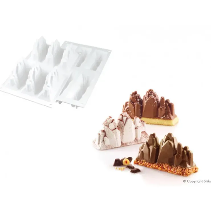 Sale SILIKOMART Moule Silicone 6 Montagnes Tre Cime 120 ml Professional