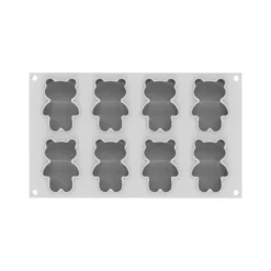 Online SILIKOMART Moule Silicone 8 Oursons 68 ml Professional