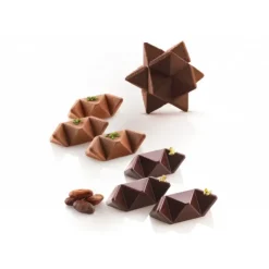 Sale SILIKOMART Moule Silicone 2 Étoiles Star Game 7,5 x 7,5 cm Professional