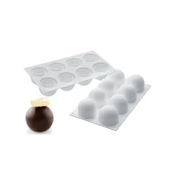 New SILIKOMART Moule Silicone 8 Truffes Ø 6,2 cm Professional