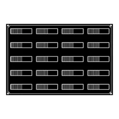 Discount PAVOFLEX Moule Silicone Bande Ondulée 12 x 3 cm x H 3,2 cm (x20)