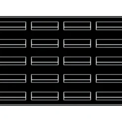 Best PAVOFLEX Moule Silicone Bande Vague 12 x 3,5 cm x H 3,6 cm (x20)