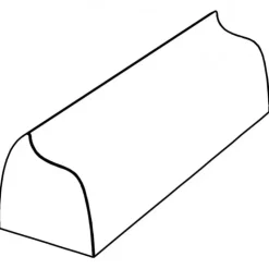 Best PAVOFLEX Moule Silicone Bande Vague 12 x 3,5 cm x H 3,6 cm (x20)