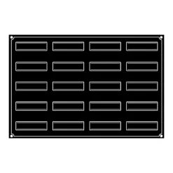 New PAVOFLEX Moule Silicone Bande Vrillée 12 x 3,2 cm x H 3,8 cm (x20)