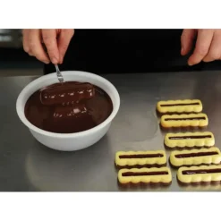 Best PAVONI Moule Silicone Barre Ondulée Snack 9 x 3 cm x H 1,9 cm (x15)