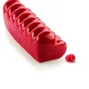 Clearance SILIKOMART Moule Silicone Bûche Cœur 24,8 x 8,8 x H 8 cm