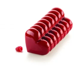 Clearance SILIKOMART Moule Silicone Bûche Cœur 24,8 x 8,8 x H 8 cm