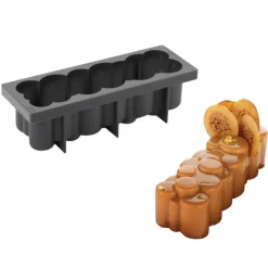 Discount PAVONI Moule Silicone Bûche Pièces 25 x 8 cm x H 7,7 cm