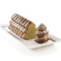 Clearance SILIKOMART Moule Silicone Bûche Sapin 25 x 8,9 x H 8,7 cm