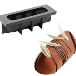 Hot PAVONI Moule Silicone Bûche Sublime 25 x 8 cm x H 8 cm