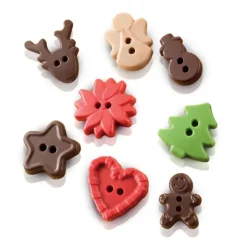 New SILIKOMART Moule Silicone Boutons Noël Chocolat 3,5 cm Easy Choc (x15)