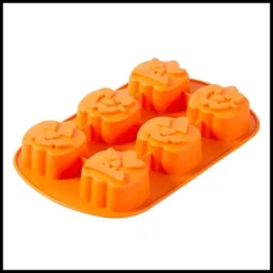 WILTON Moule Silicone Citrouille Halloween 6 Empreintes