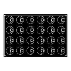 Outlet PAVOFLEX Moule Silicone Éclipse Ø 7,2 cm x H 4,1 cm (x24)