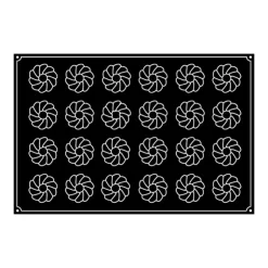 Outlet PAVOFLEX Moule Silicone Cône Cannelé Ø 7,5 cm x H 4,8 cm (x24)