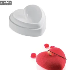 New SILIKOMART Moule Silicone Coeur Bombé 142 mm