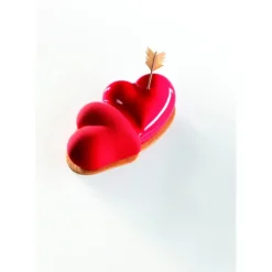 Clearance PAVONI Moule Silicone Coeur Double 25 x 14 cm x H 6 cm