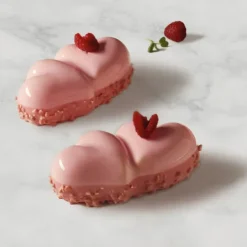 PAVOFLEX Moule Silicone Coeur Double 12,7 x 7,1 cm x H 3,8 cm (x9)