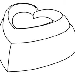 Outlet PAVOFLEX Moule Silicone Coeur Love 7,8 x 7,7 cm x H 3,4 cm (x24)