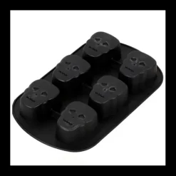 Best WILTON Moule Silicone Crâne Halloween 6 Empreintes