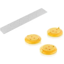 Outlet SILIKOMART Moule Silicone Décor Alvéoles Ø 7,5 cm x H 0,35 cm (x5) Professional