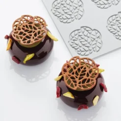 Hot PAVONI Moule Silicone Décor Feuilles Ø 5 x H 0,2 cm (x15)