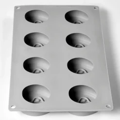 Clearance PAVONI Moule Silicone Demi-Pomme 30 x 17.5 cm (x8)