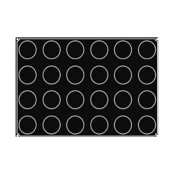 PAVOFLEX Moule Silicone Demi-sphère Ø 7 cm x H 4 cm (x24)