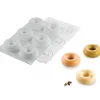 Best SILIKOMART Moule Silicone Donuts Gourmands Ø 7,2 cm x H 2,7 cm (x6) Professional